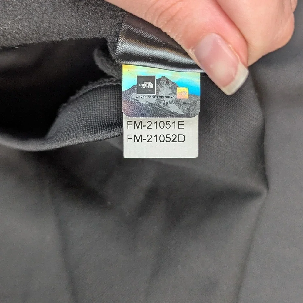 The North Face Mens Full Zip Fleece Jacket Black Mock Neck Size Medium SKU 611